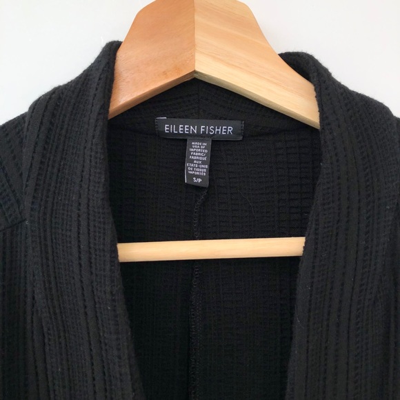 BOGO Eileen Fisher Black Stretch Ridges Boxy Jacket - Picture 5 of 6